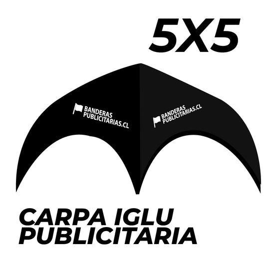 CARPA IGLÚ PUBLICITARIA 5X5 METROS