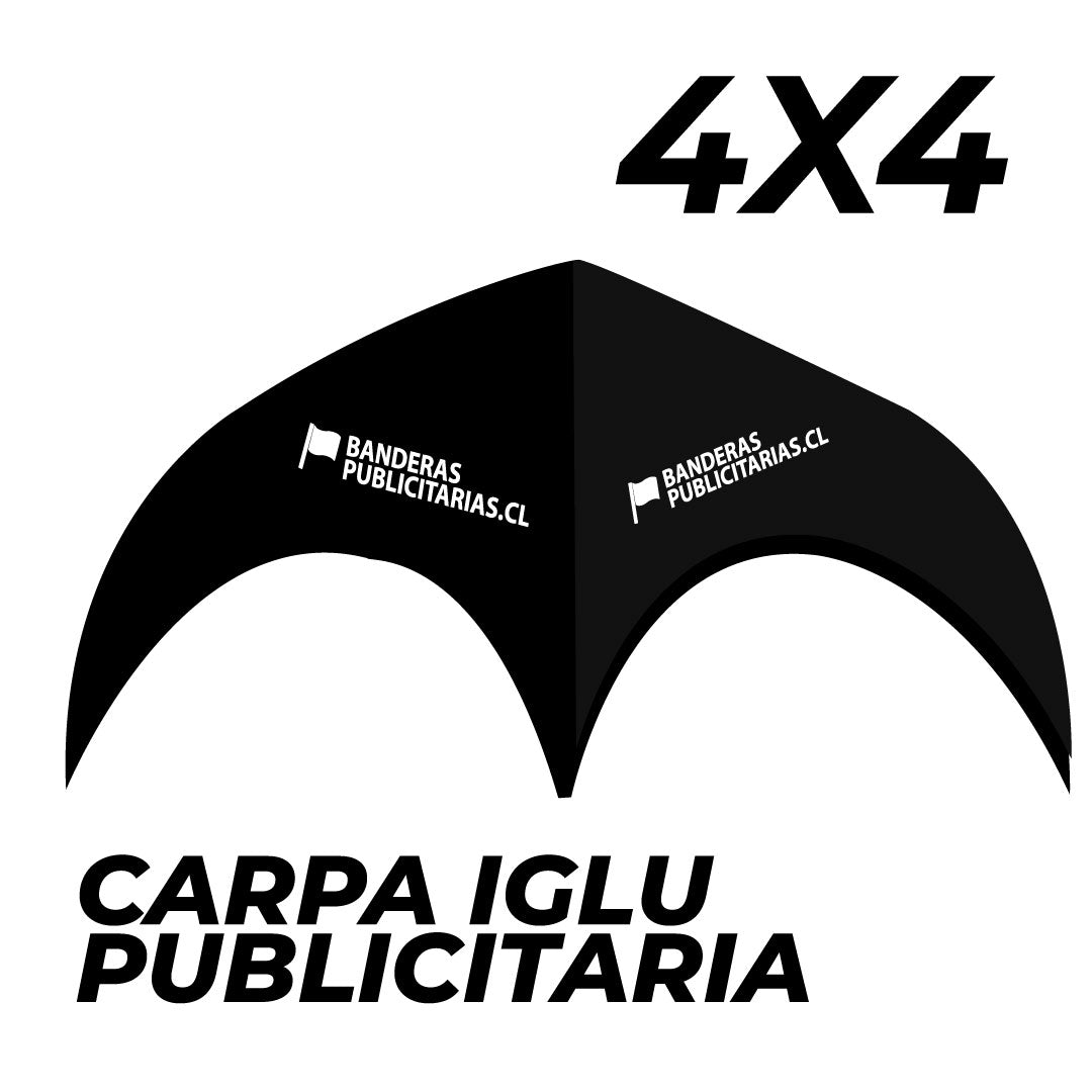 CARPA IGLÚ PUBLICITARIA 4X4 METROS